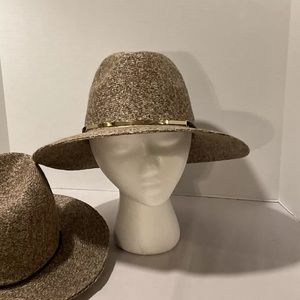 Mud Pie H8 Women’s Fashion Palermo Fedora Hat 13in Fedora Tan New W/ Tag!